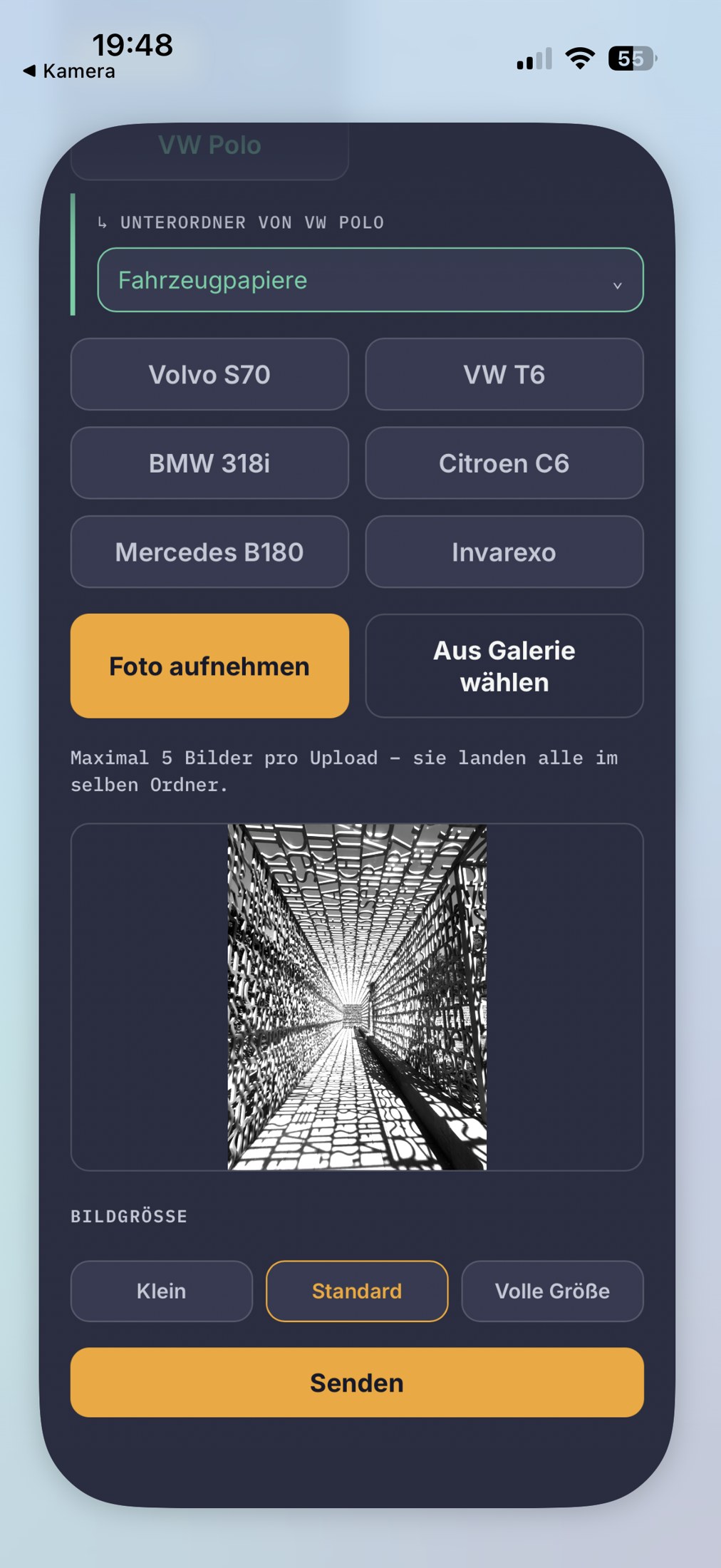 Fahrzeugannahme
