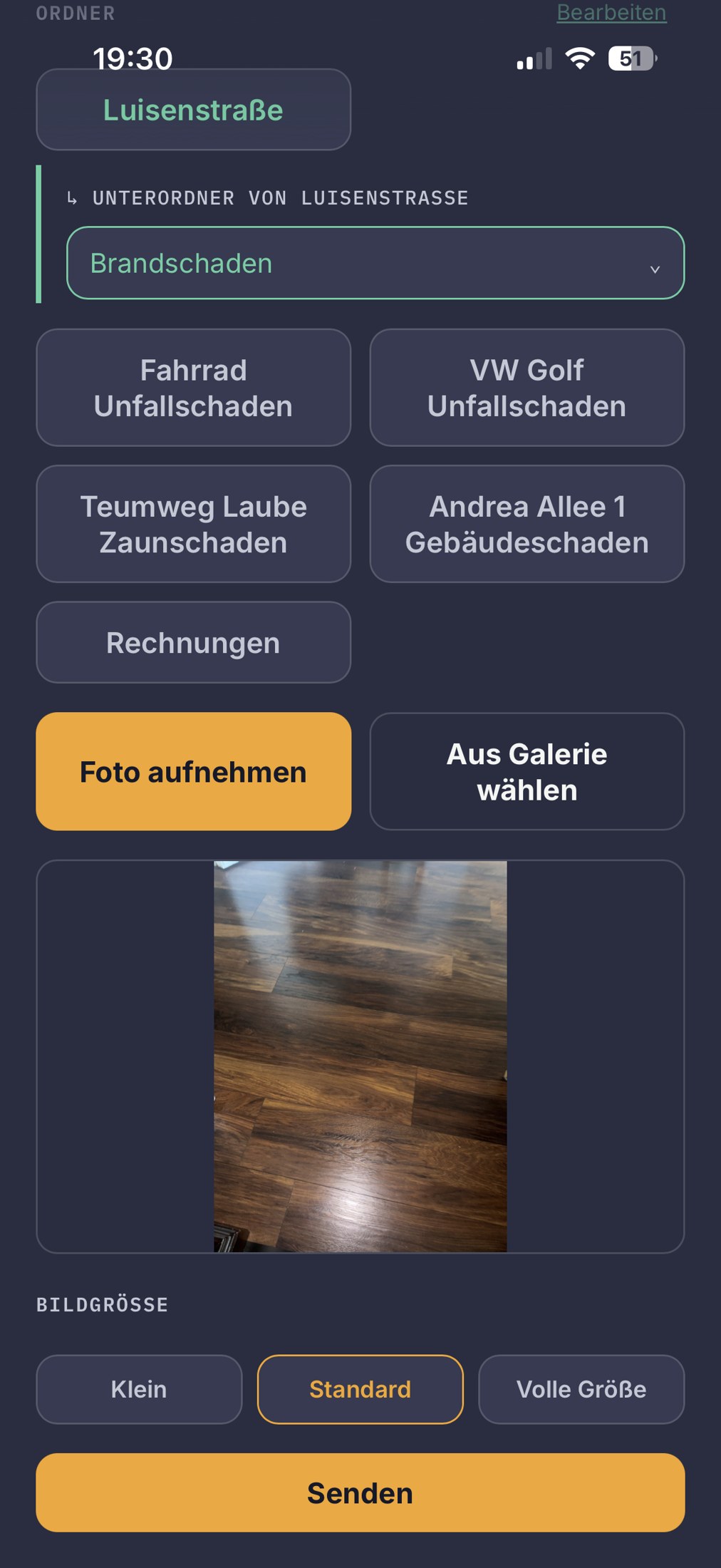 Schadensaufnahme
