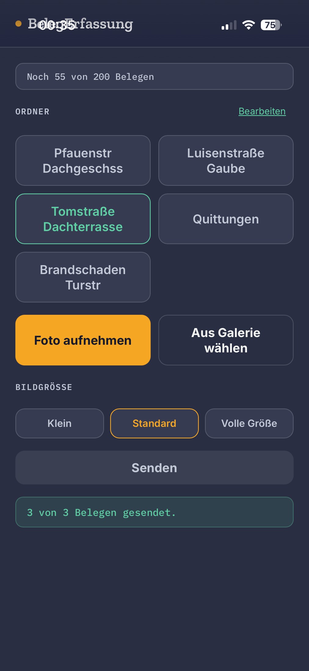 Platzhalter: Pixyport-Ordnerübersicht für Zimmereien