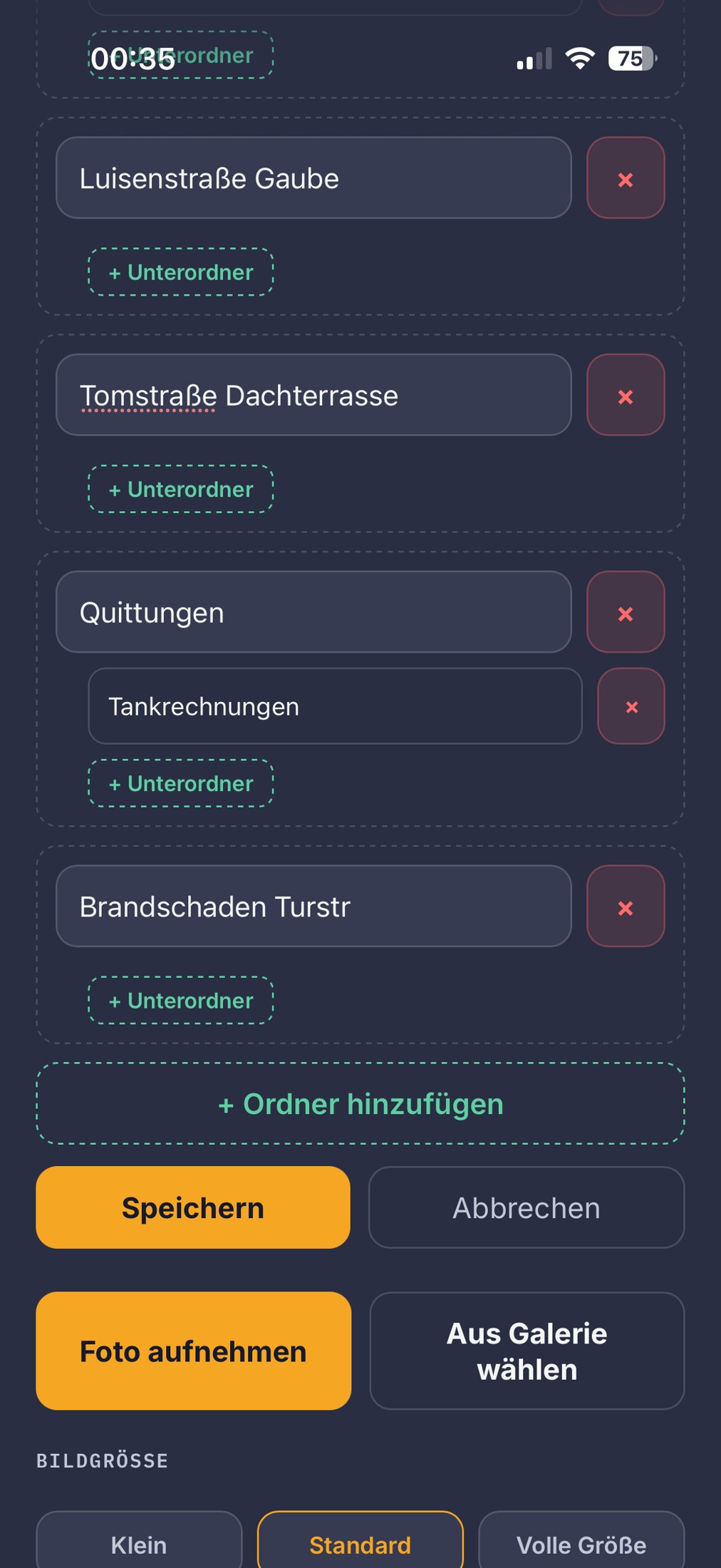 Platzhalter: Pixyport-Ordnerübersicht für Zimmereien